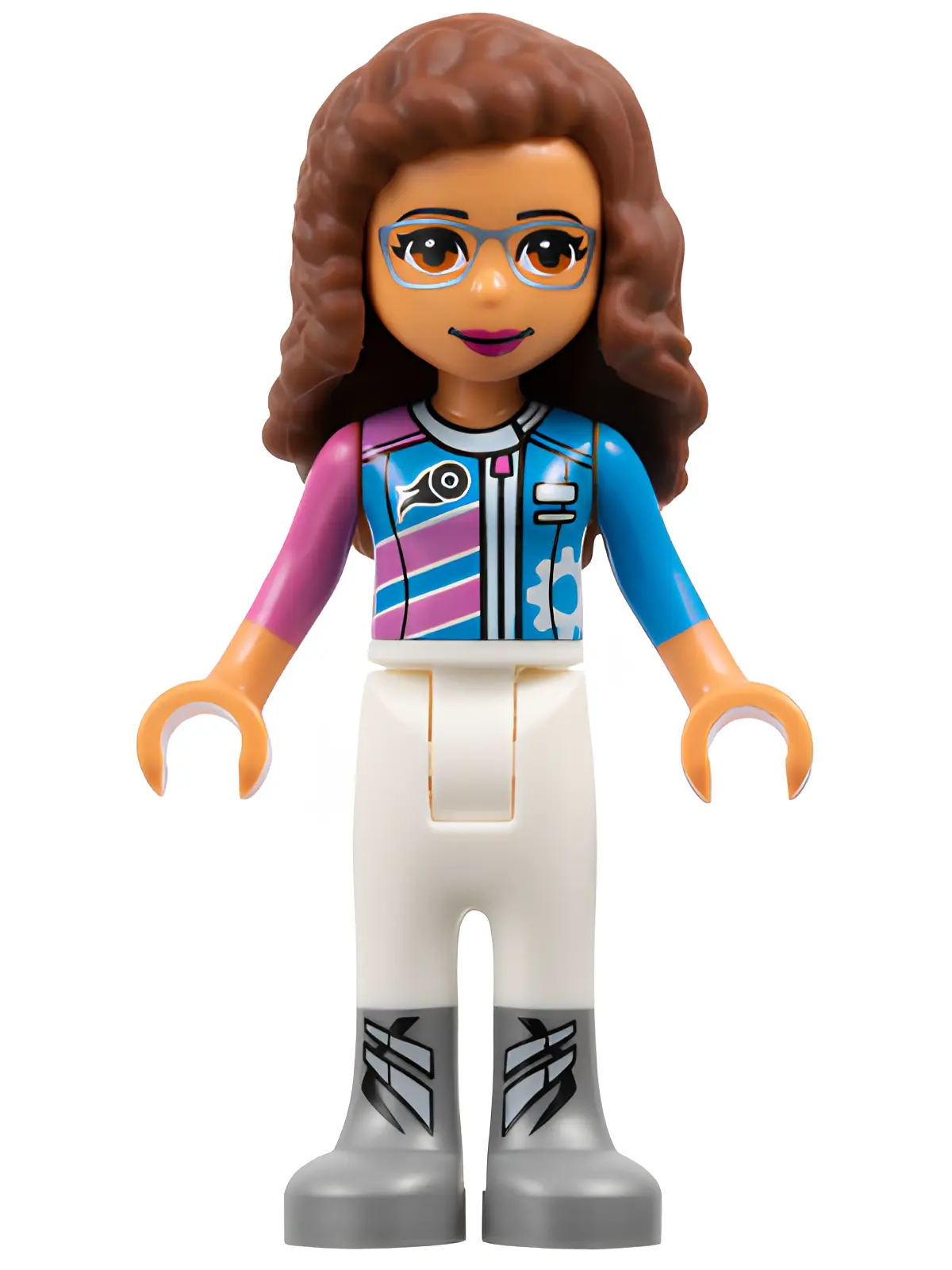Изображение товара Минифигурка LEGO Friends Olivia Nougat с яркой одеждой и аксессуарами Изображение товара Минифигурка LEGO Friends Olivia Nougat с яркой одеждой и аксессуарами