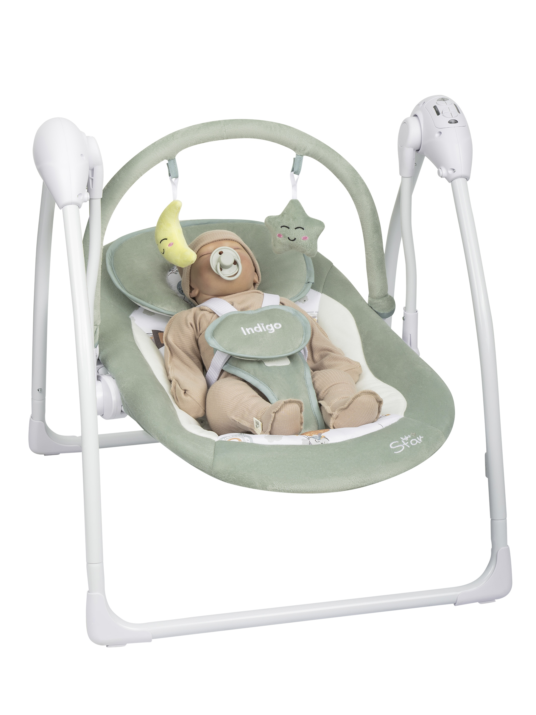 Качели Indigo Star light зеленый - фото 13