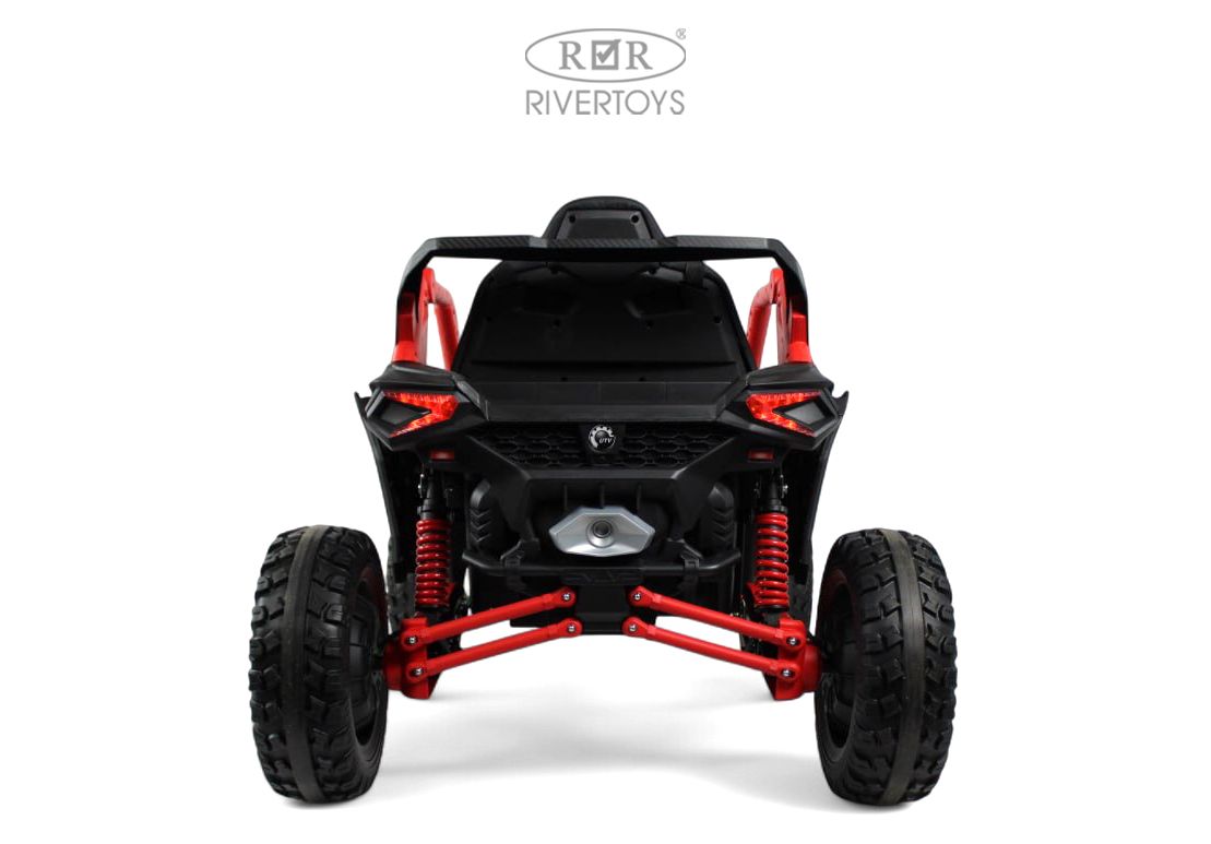 Электромобиль RIVERTOYS Z707ZZ-BLACK-RED С пультом ДУ - фото 2
