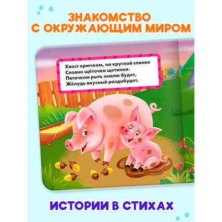 Книжки Проф-Пресс картонные 3 шт. 15х15 см. Домашние животные+мой дом+счёт