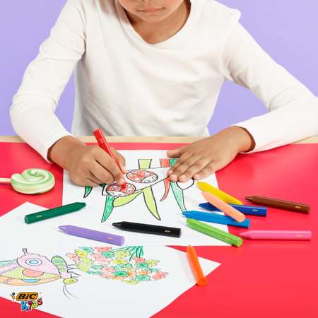 Восковые мелки BIC Kids 12 шт.