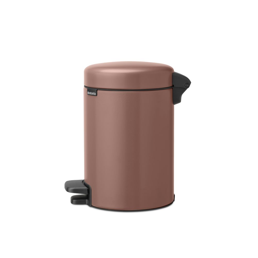 Бак мусорный Brabantia NewIcon с педалью светло-коричневый 3л 233968 - фото 2