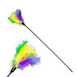 Дразнилка Пижон из перьев с колокольчиком в ассортименте