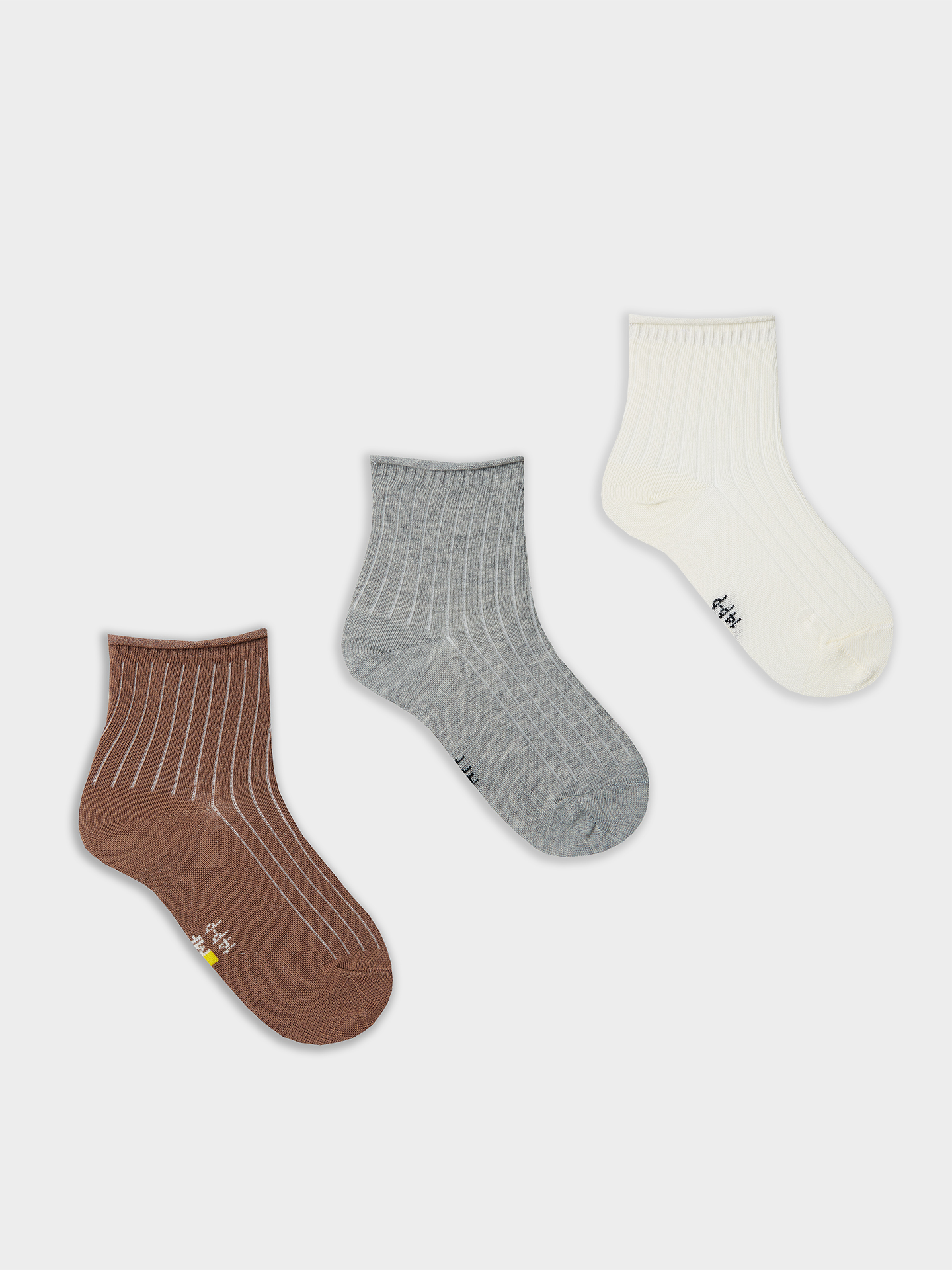 Носки 3 пары Mark Formelle (Марк Формэль) 457A-3334/молочный /сер.меланж /карамель/ - фото 1