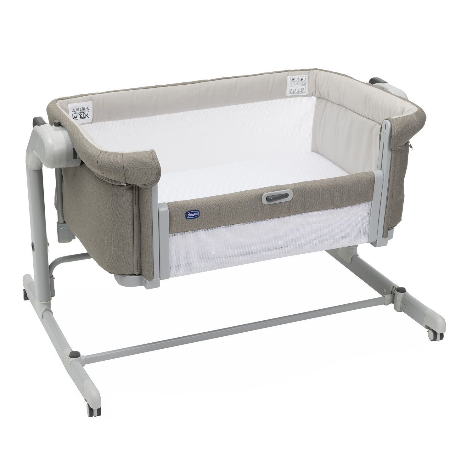 Детская кроватка Chicco Next2Me Magic Evo с рождения до 6 месяцев Desert Taupe, без маятника (ясень) - фото 18