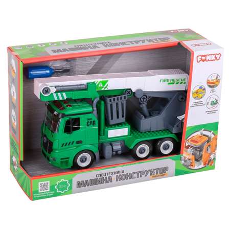 Конструктор Funky Toys Спецтехника Автовышка сборная игровая модель