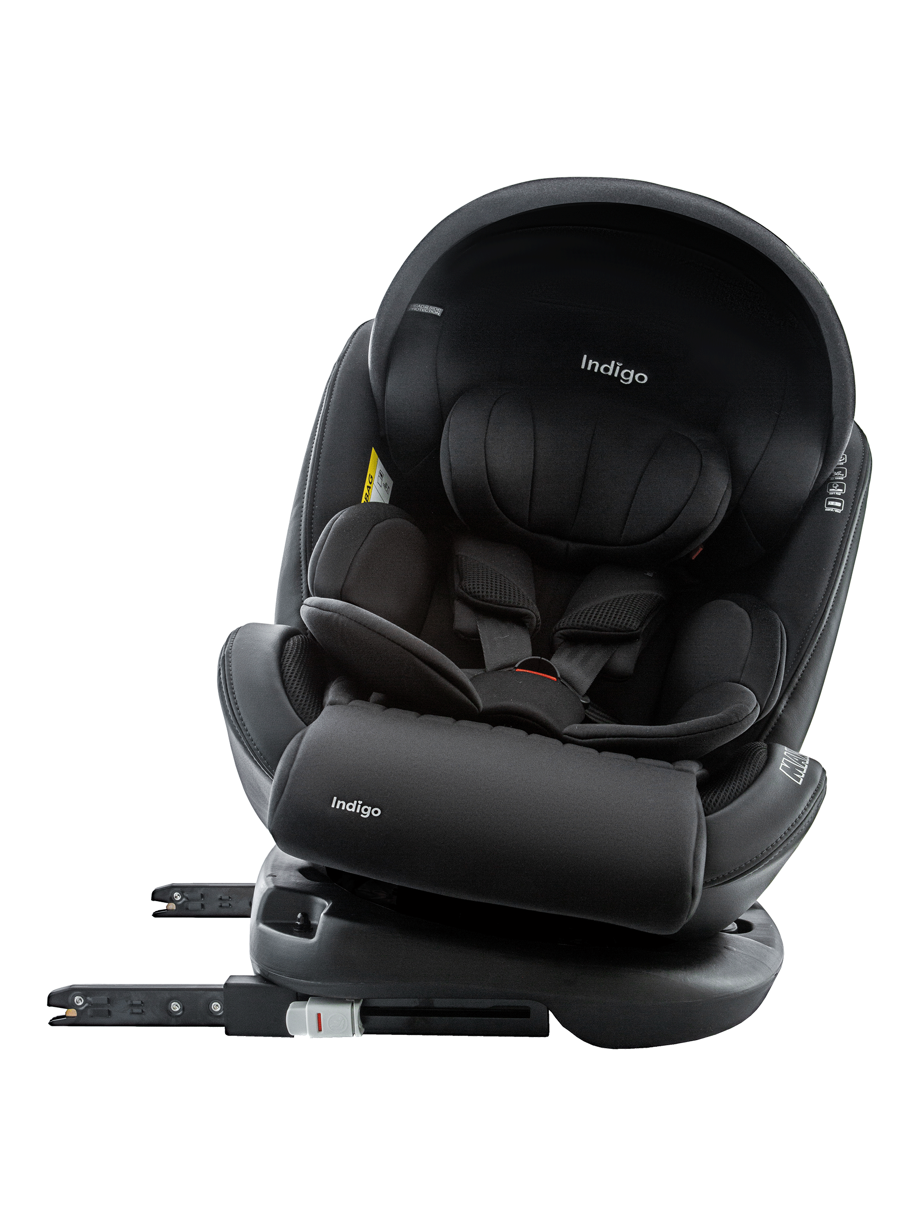 Автокресло Indigo MAX-X черный Isofix 0+/1/2/3 (0-36 кг) черный - фото 18