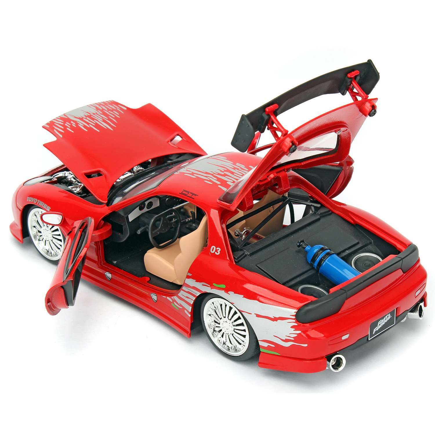 Автомобиль Fast and Furious Mazda RX-7 1993 FD3S-Wide Body 1:24 98338 - фото 4