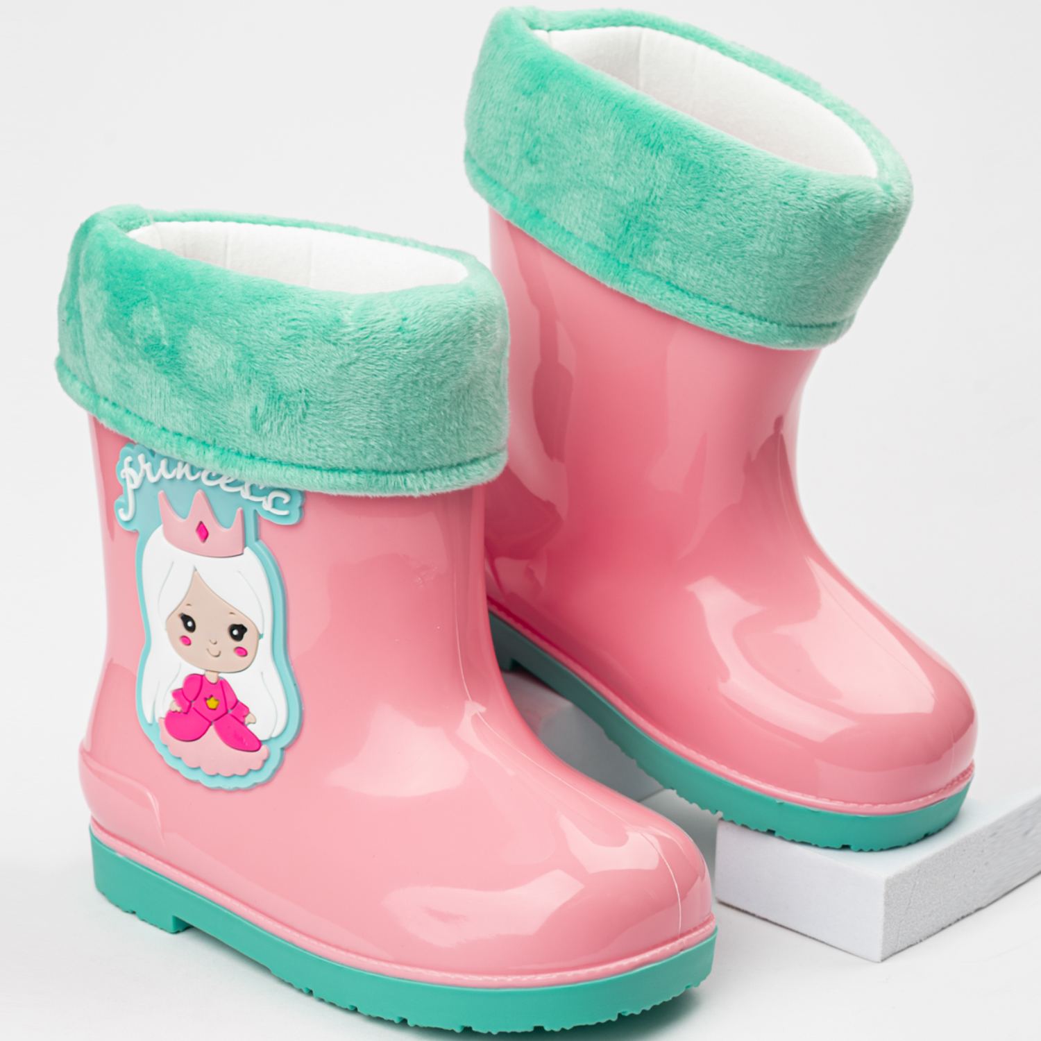 Резиновые сапоги TikkaGo 7B04_2025-04_pink-biruza - фото 1