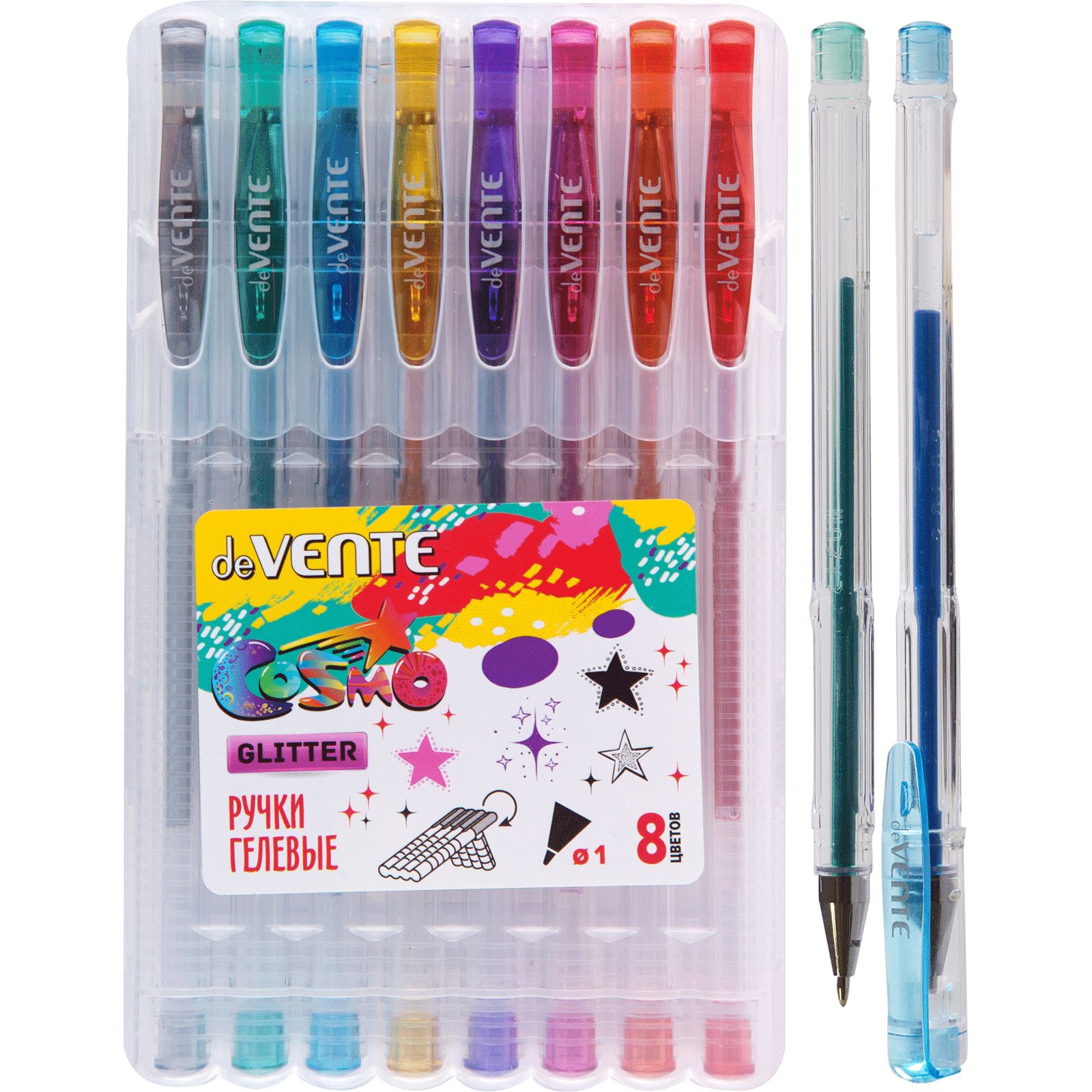 Ручка гелевая deVENTE 8 шт. - фото 1