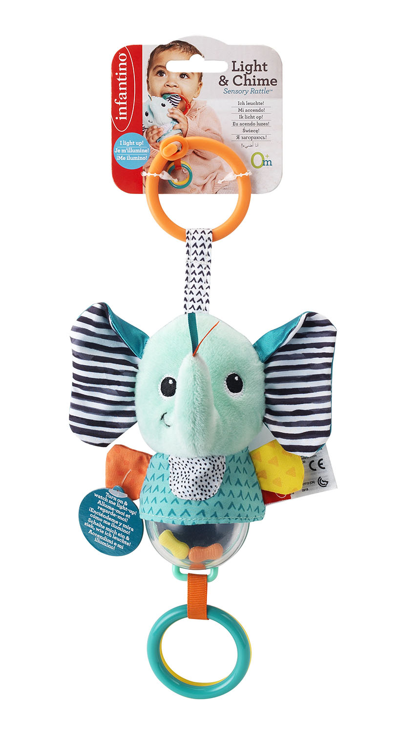 Игрушка INFANTINO подвеска Слоник со световыми эффектами - фото 1