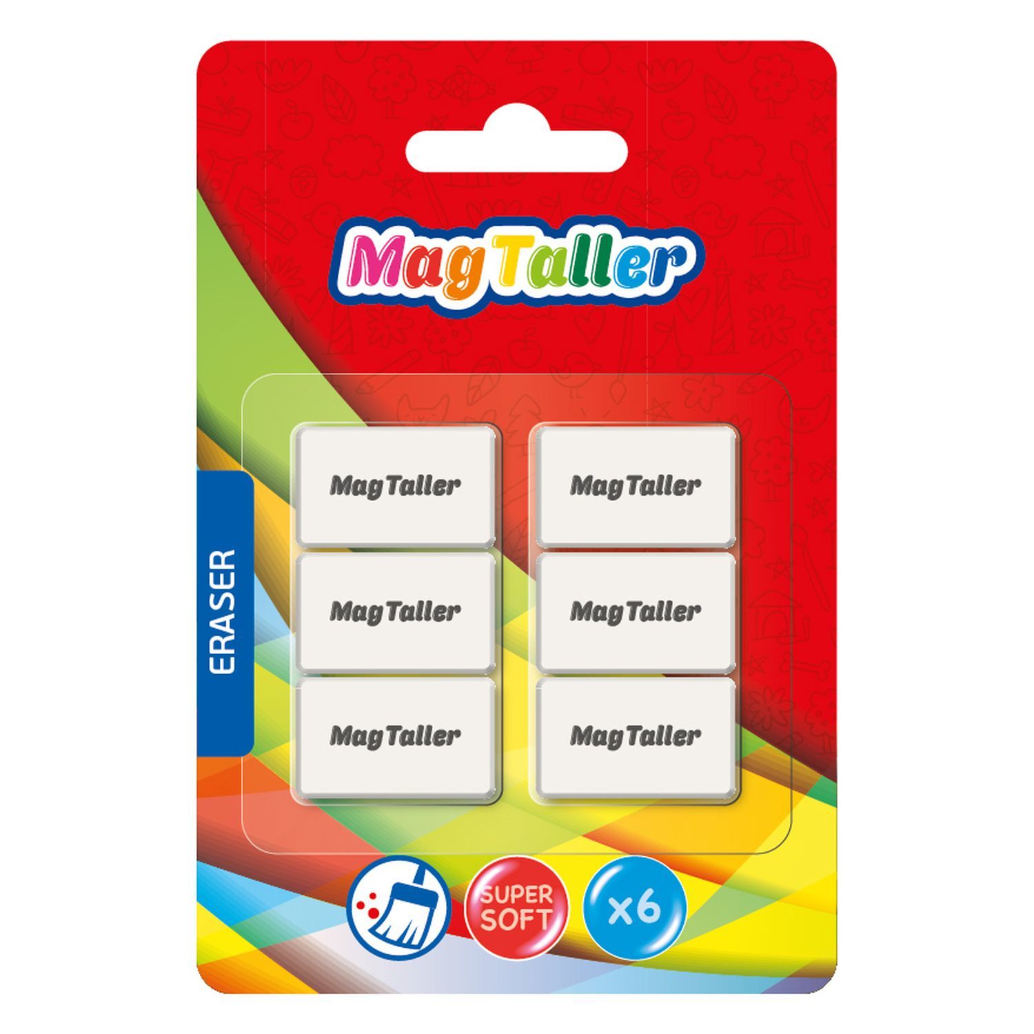 Ластик Magtaller 6 шт. - фото 1