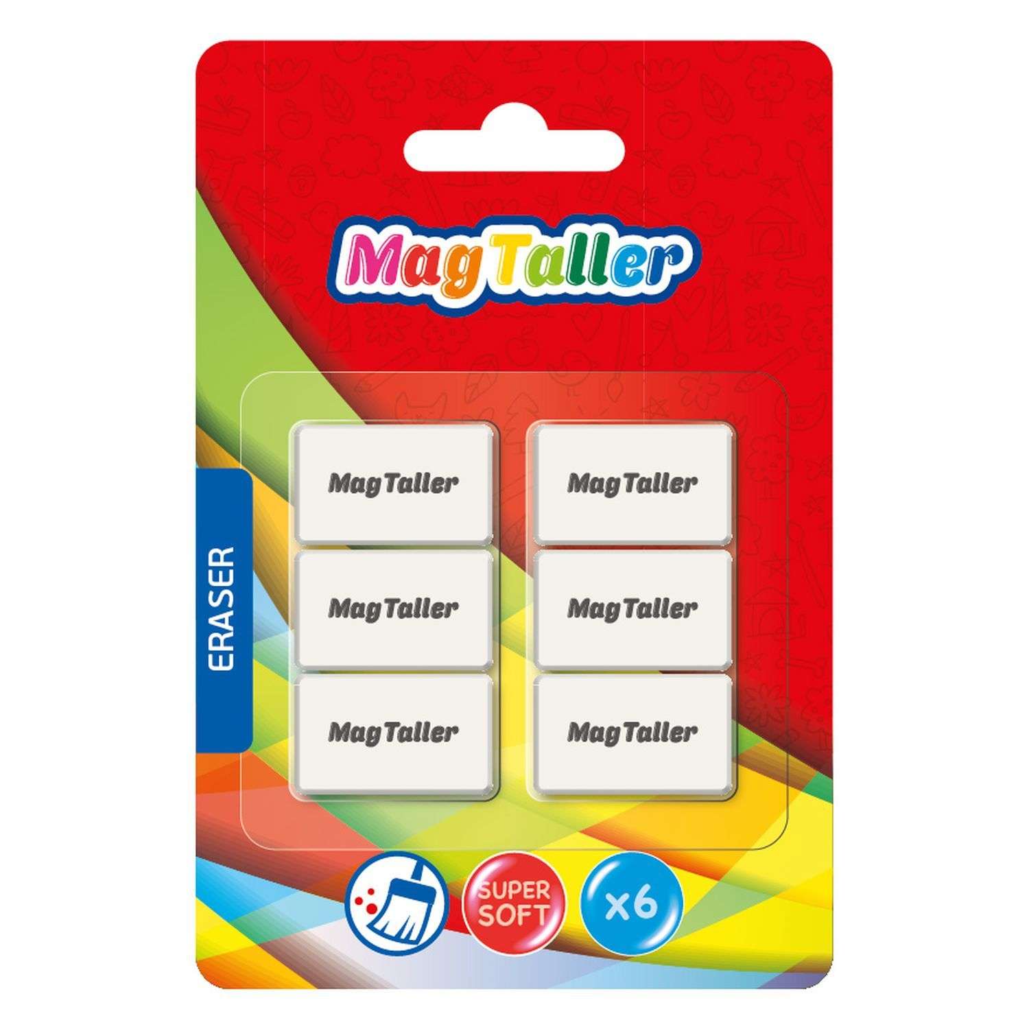 Ластик Magtaller 6 шт. - фото 1