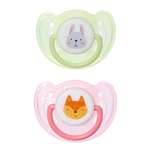 Пустышка BabyGo силикон ортодонтическая от 6 мес. 2 шт.