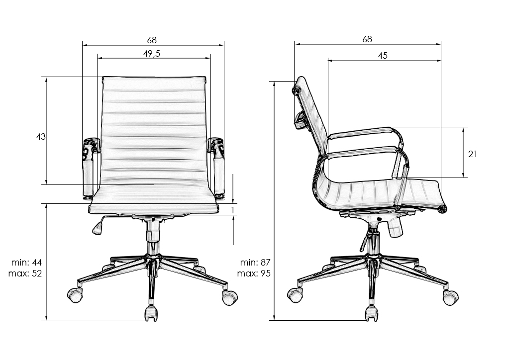 Компьютерное кресло DOBRIN чёрный - фото 10