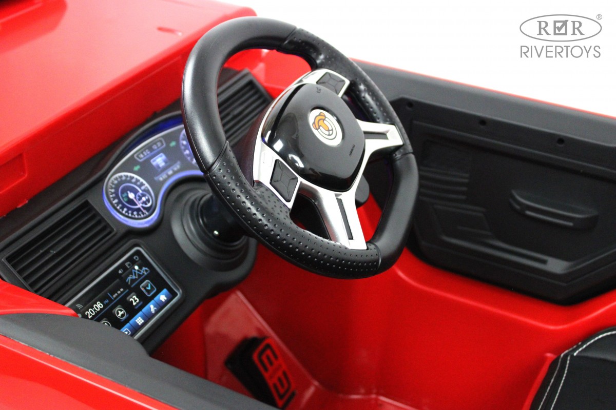 Электромобиль RIVERTOYS A555AA-RED С пультом ДУ - фото 34