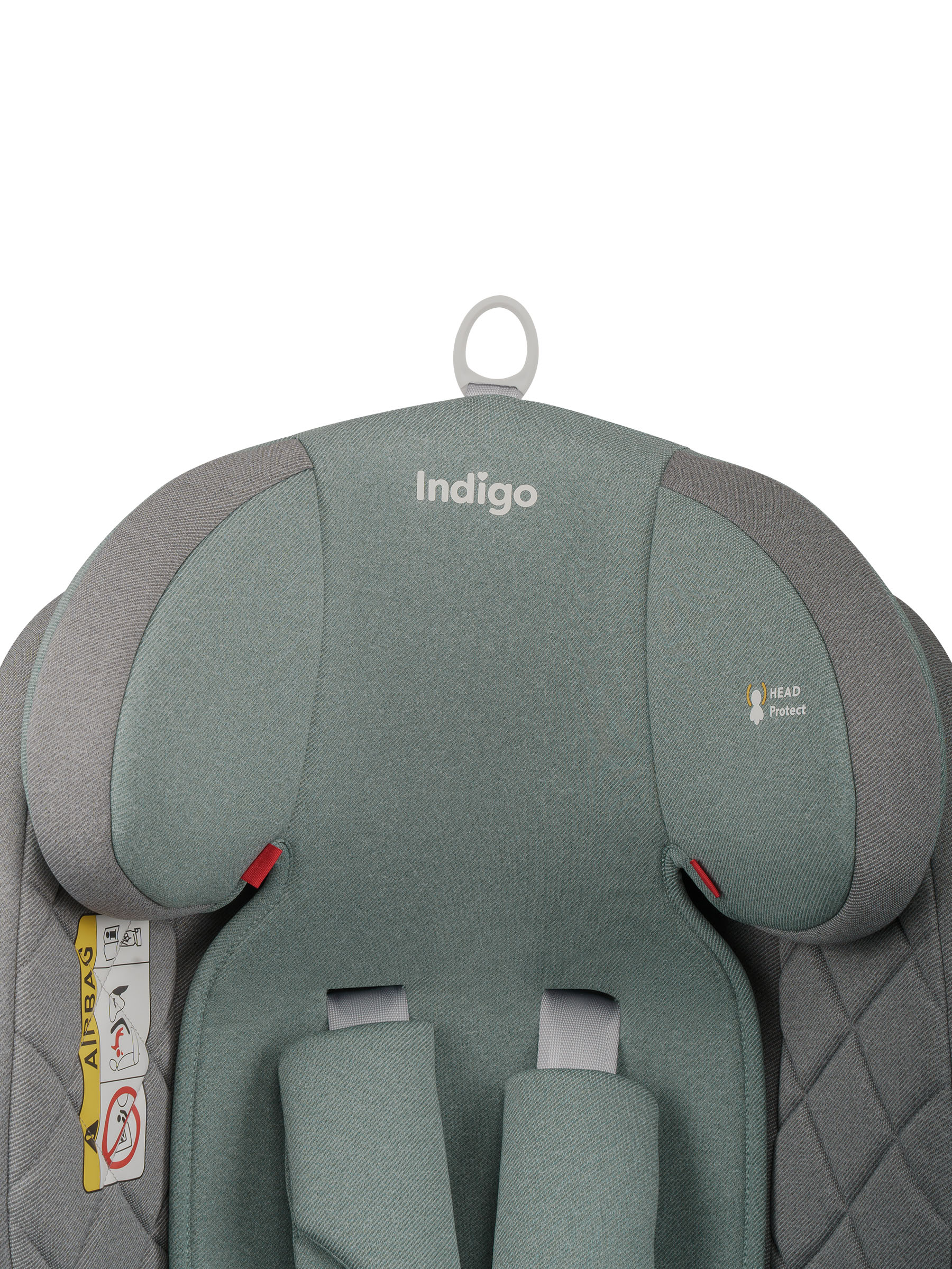 Автокресло Indigo Tourneo S серый-зеленый Isofix 0+/1/2/3 (0-36 кг) зеленый - фото 36
