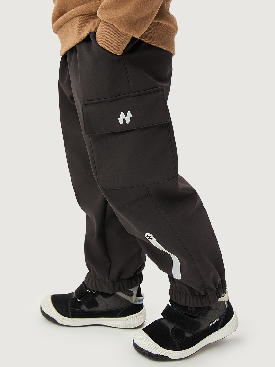 Изображение товара Брюки NIKASTYLE Softshell для мальчика демисезонные с флисом и светоотражателями