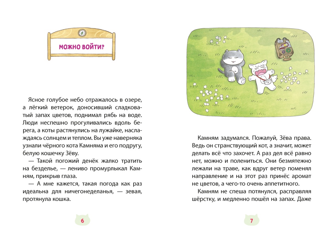Книга Махаон Кор бест Хон М Кот идёт в поход Помощник с лапками - фото 5