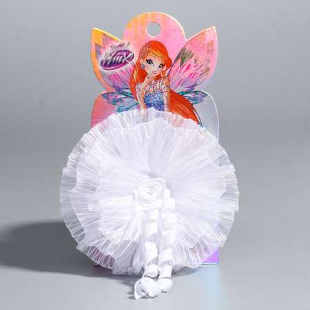 Бант для волос WINX белый с локонами 11 сантиметров Winx