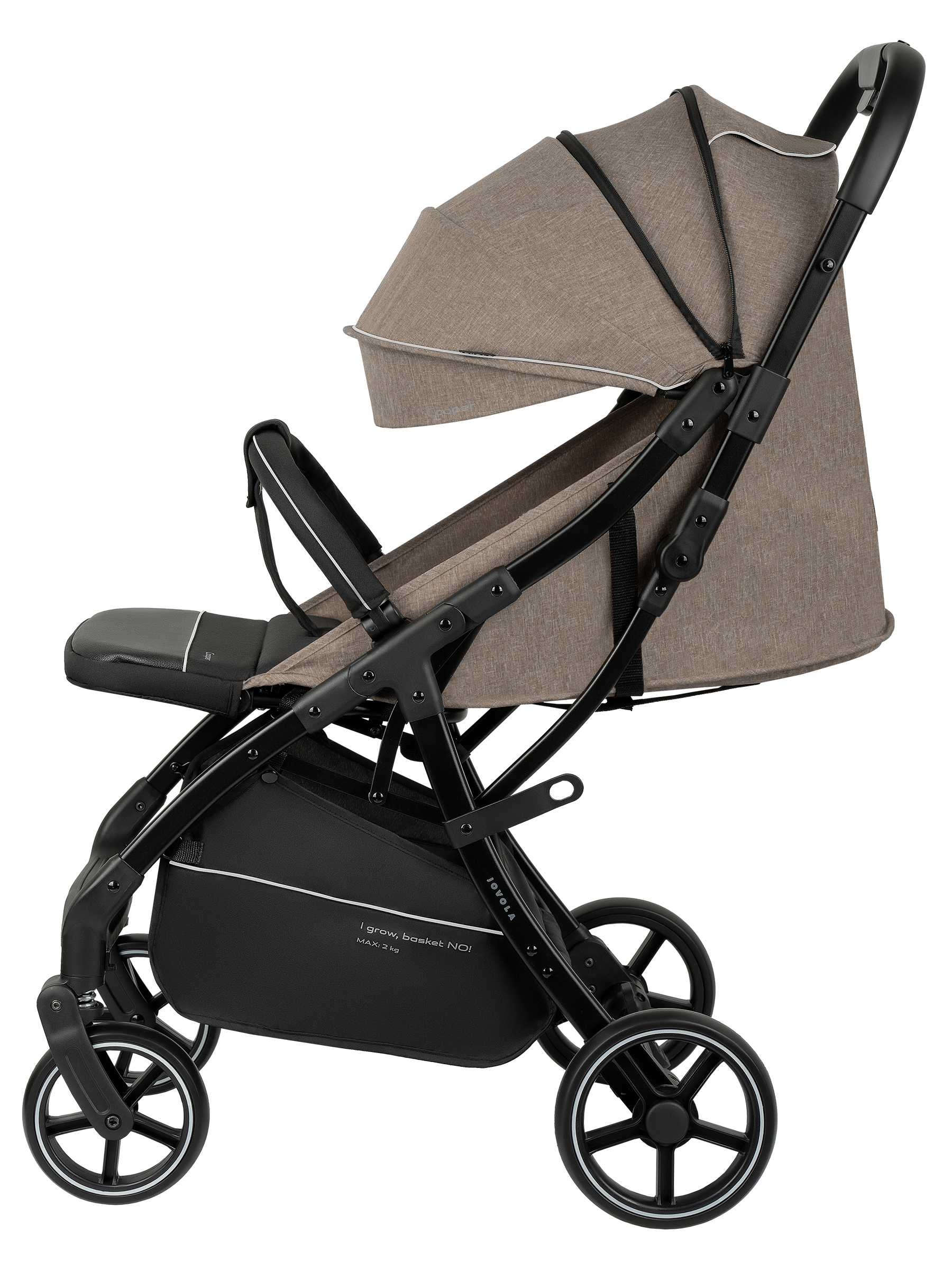 Коляска прогулочная JOVOLA Cooper темно-бежевый - фото 20