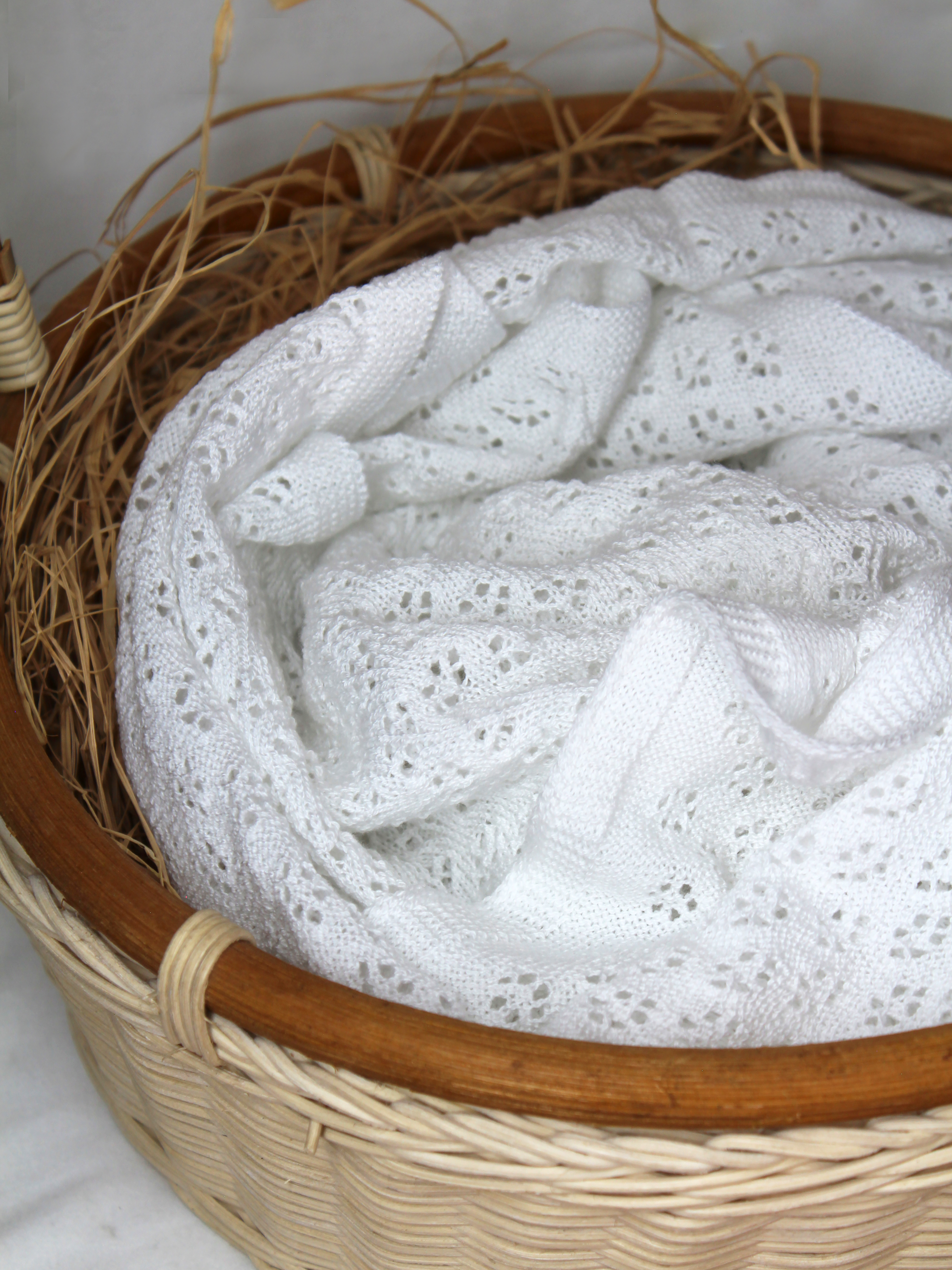 Плед RinaAmari Плетёное облачко 100 x 100 см хлопок - фото 1