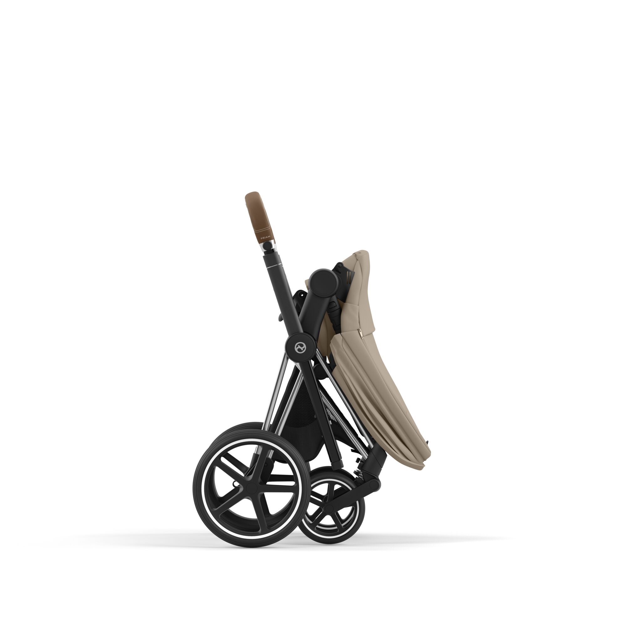 Коляска 2в1 Cybex Priam IV Chrome Brown бежевый - фото 10