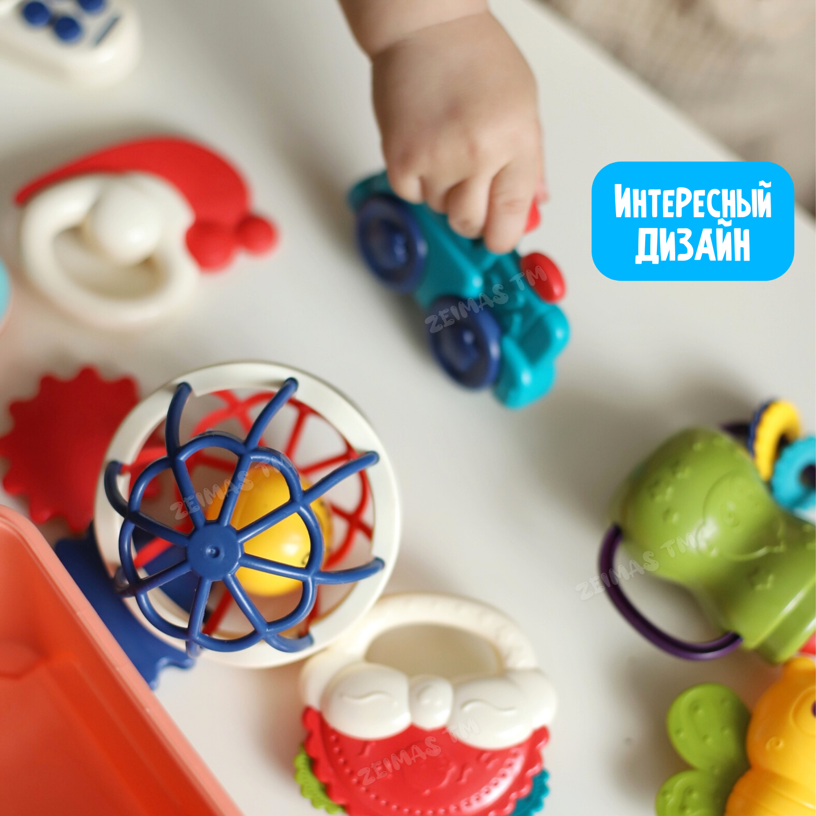 Игрушка Zeimas погремушка Монтессори в ассортименте - фото 19