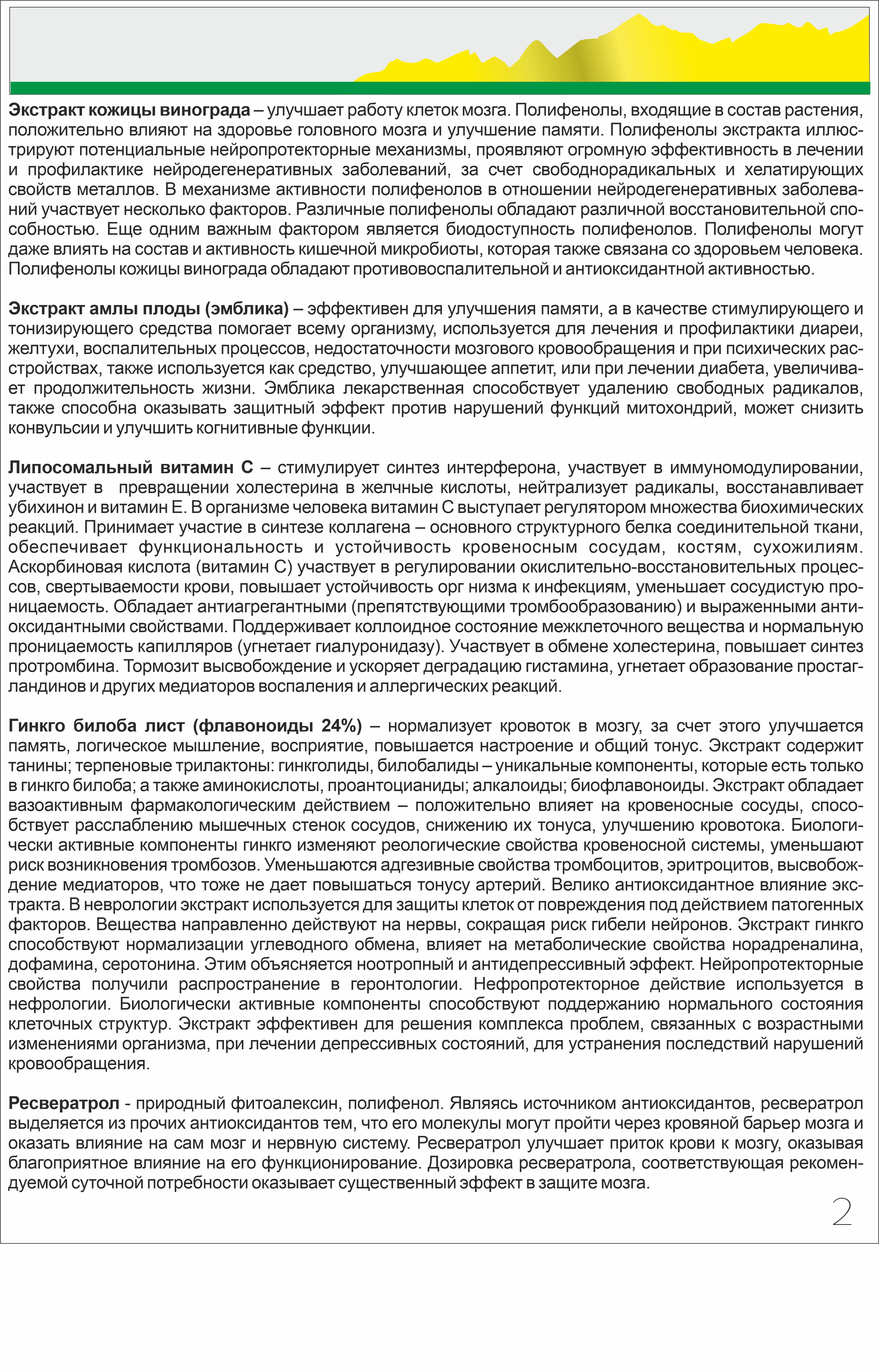 БАД для головного мозга Алтайские традиции Витамины для памяти и мозга - фото 9