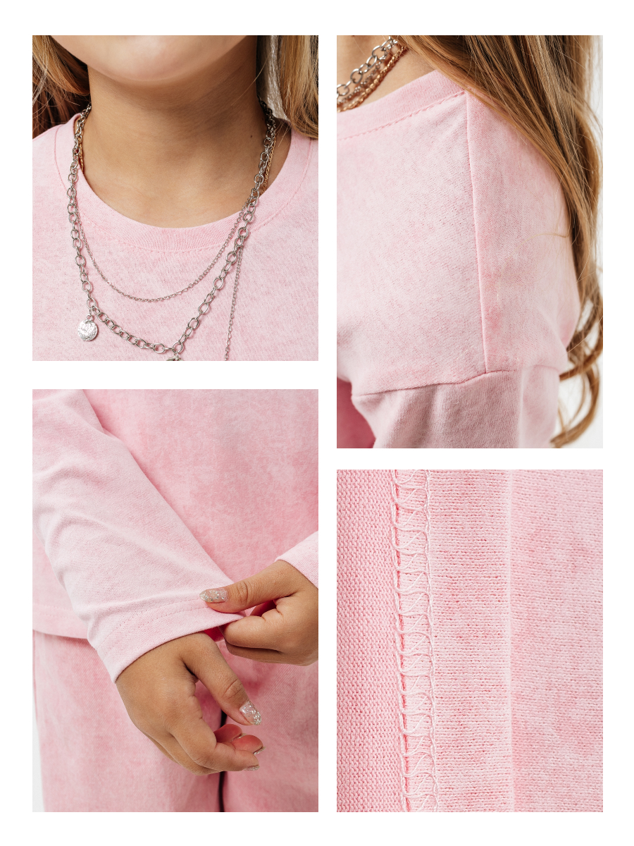 Лонгслив Селтекс Ю_ДК4 светло-розовый ДЕЛАВЕ - фото 5