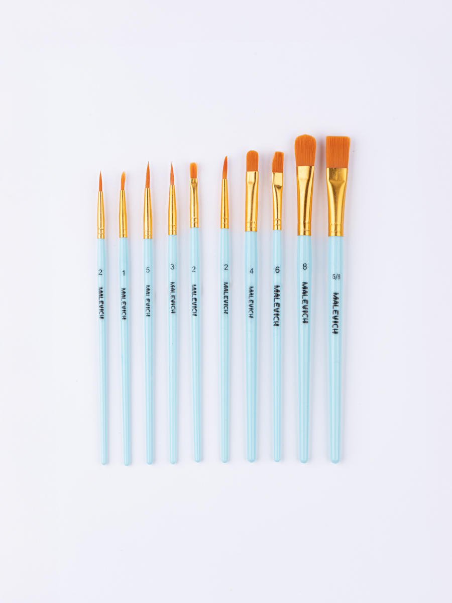 Кисть Малевичъ 10 шт. (синтетика) - фото 6