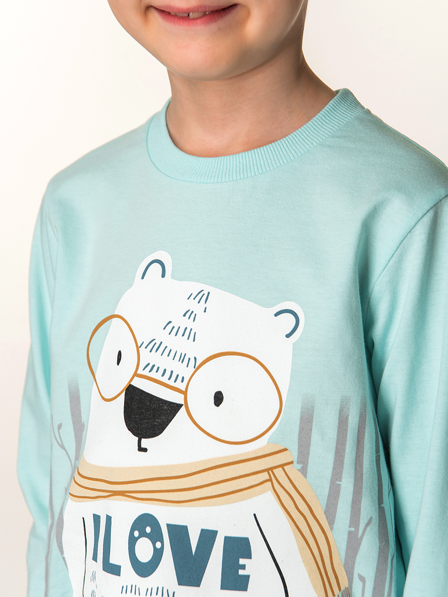 Пижама HappyFox HFLUN839мишка.мятный - фото 5