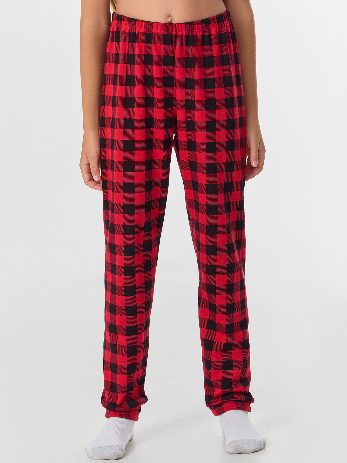 Пижама Mark Formelle (Марк Формэль) 567743/черный +черно -красная клетка - фото 6