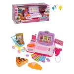 Игровой набор Наша Игрушка продукты, прилавок, касса, тележки и корзинки