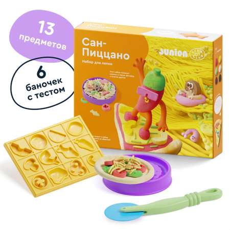 Тесто-пластилин Junion Сан-Пиццано 6 цв.