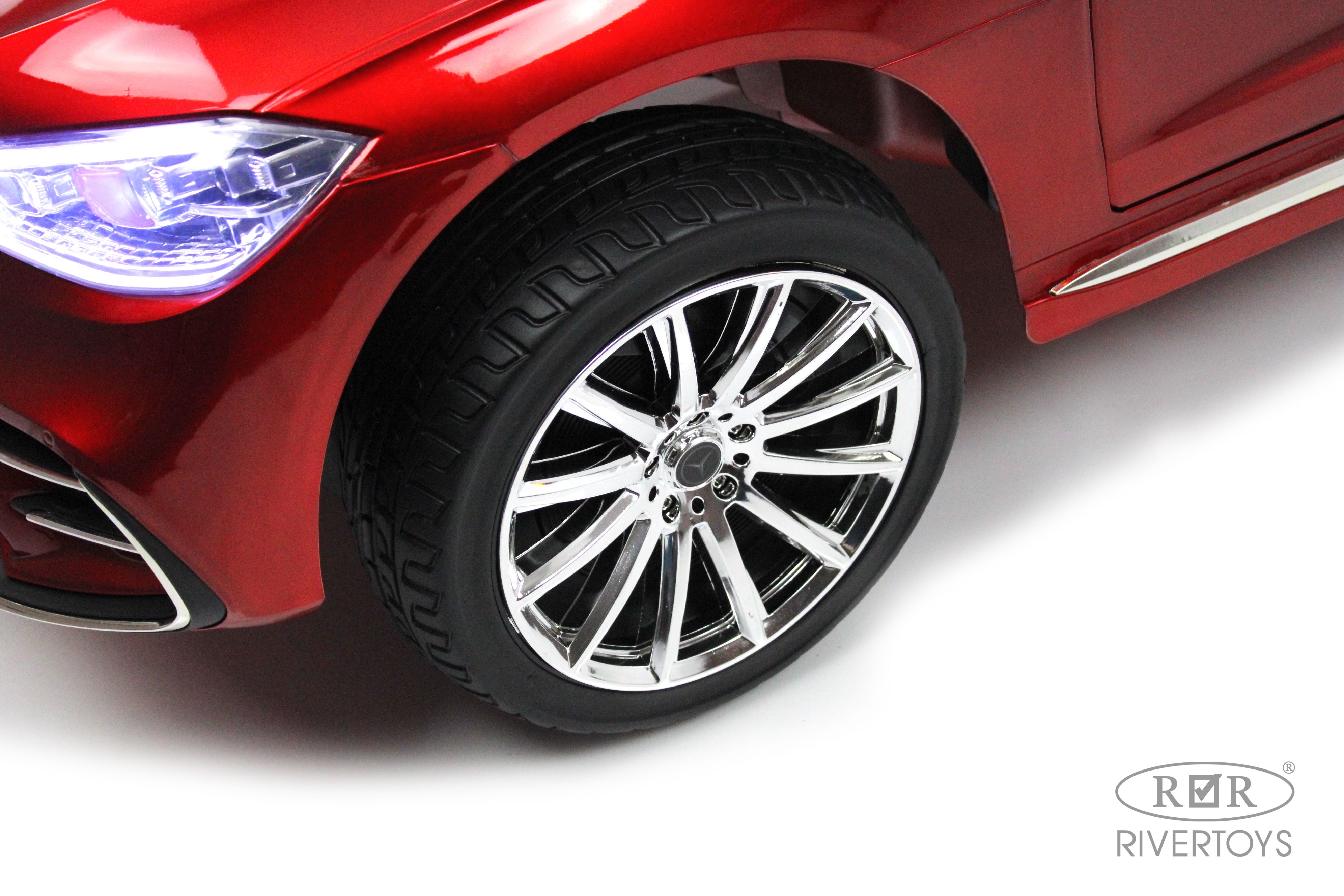 Электромобиль RIVERTOYS Mercedes М333БХ-RED-GLANEC С пультом ДУ - фото 12
