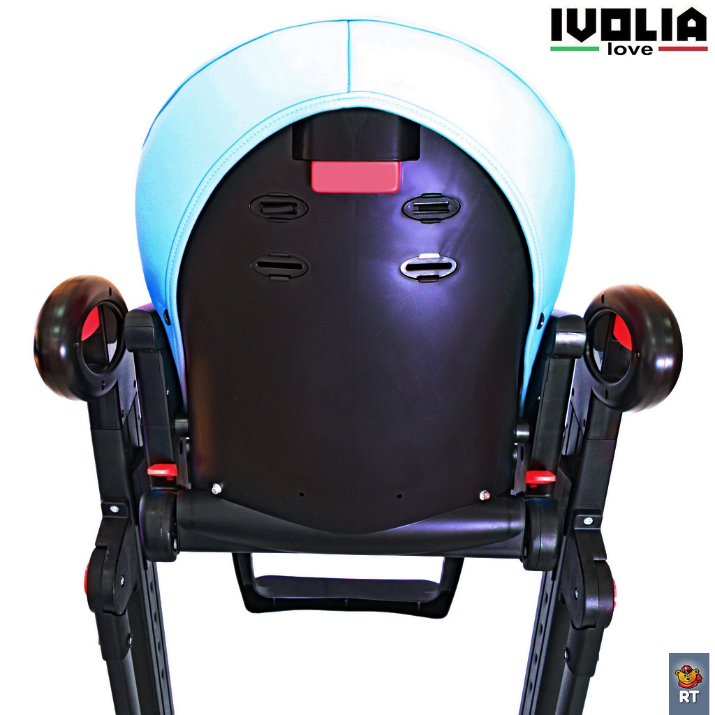 Стульчик для кормления Ivolia LOVE 02 4 колеса blue трансформер - фото 15