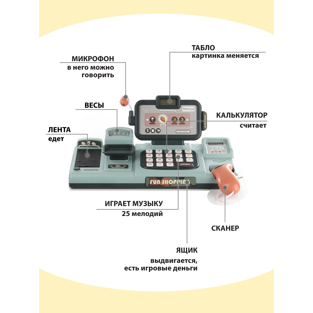 Игровой набор Veld Co касса - фото 2