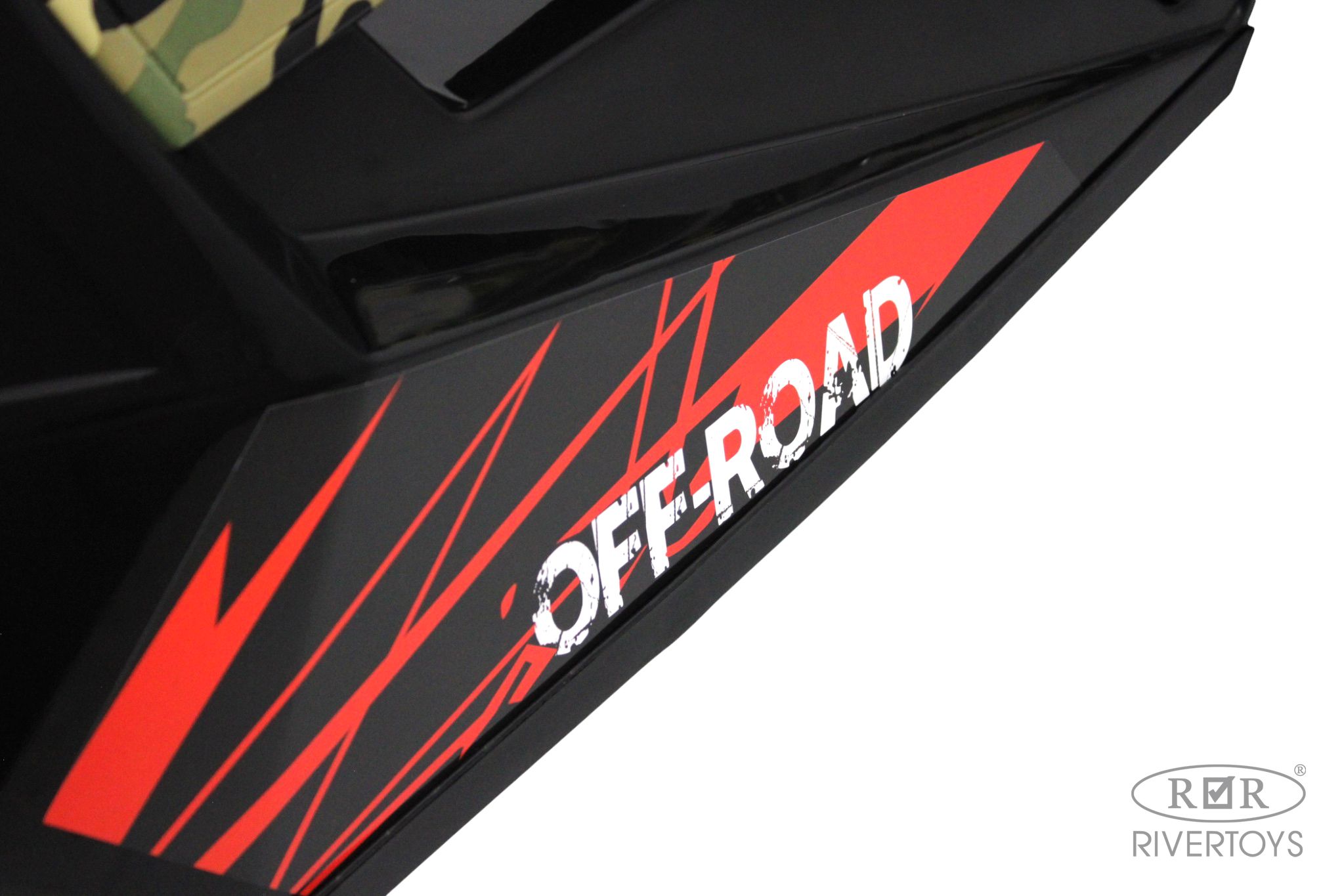 Электромобиль RIVERTOYS A707AA-LUX-NEW-GREEN-CAMOUF С пультом ДУ - фото 12