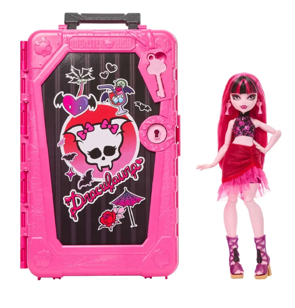 Кукла модельная Mattel Monster High Дракулаура с чемоданом высота 28 см JDR50 - фото 8