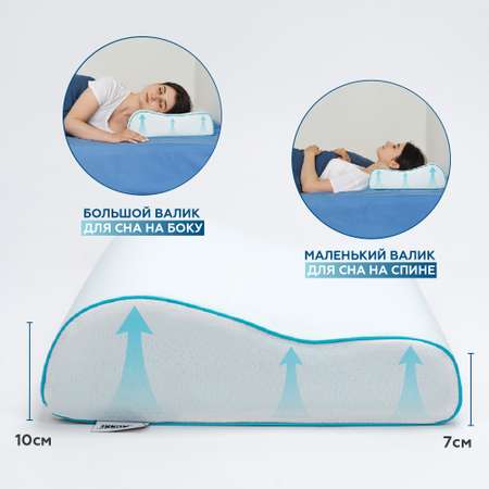Ортопедическая подушка Innomat Dolphinn Orto S 50х30х7/10