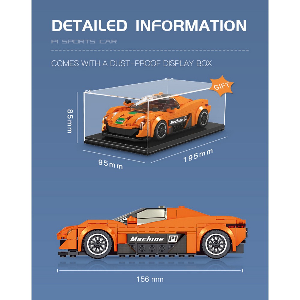 Конструктор Mould King McLaren P1 блочный - фото 15