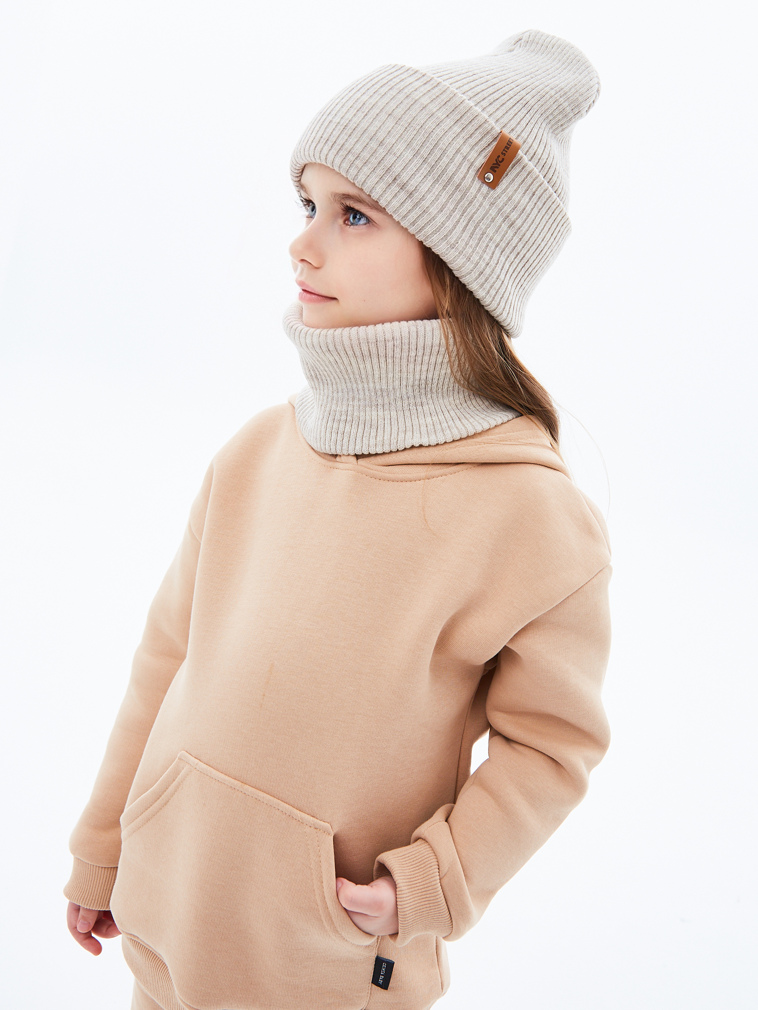 Шапка и снуд KUBRIO KU-H-52-lopataW-beige - фото 8