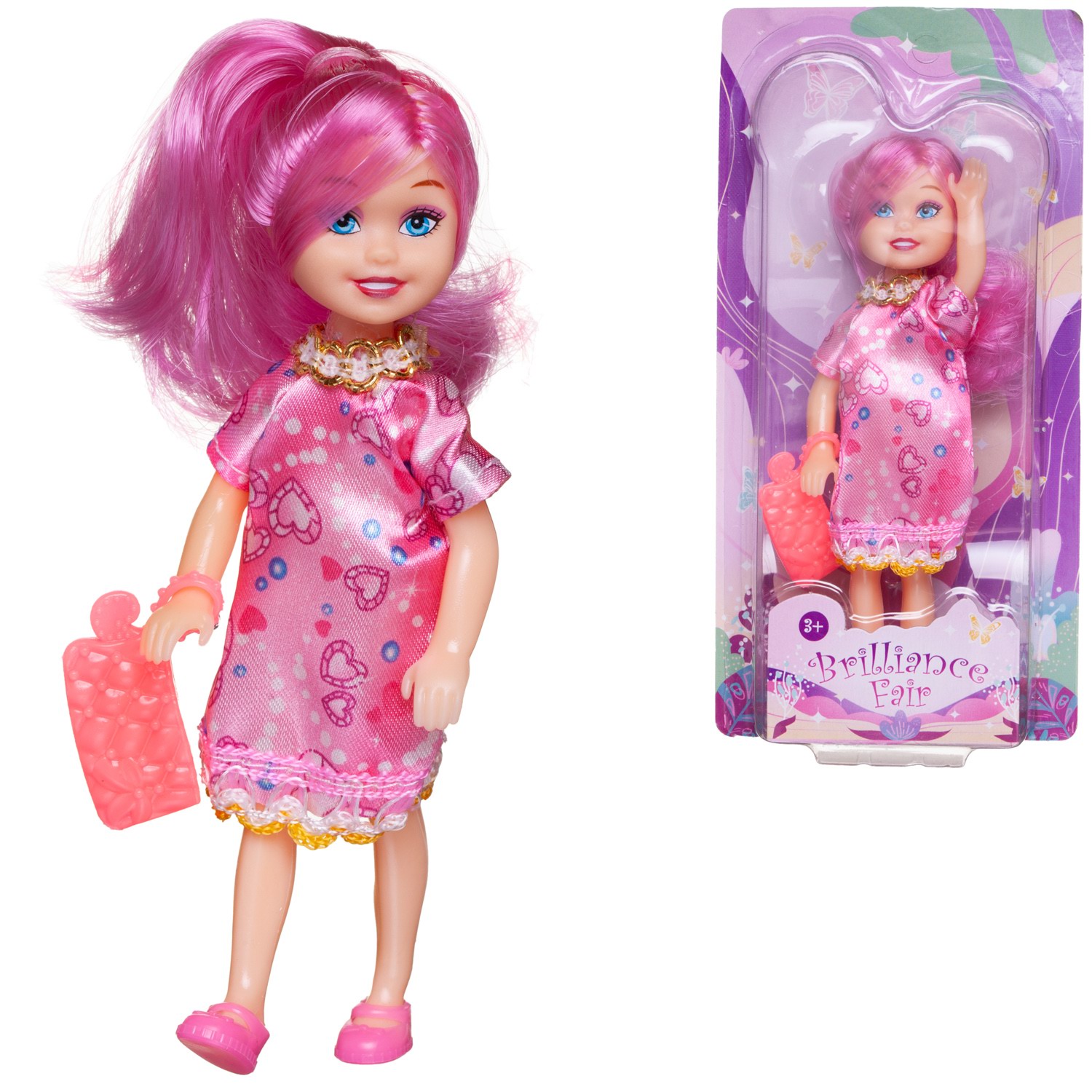 Кукла модельная Abtoys Brilliance Fair PT-01831/розовое - фото 2