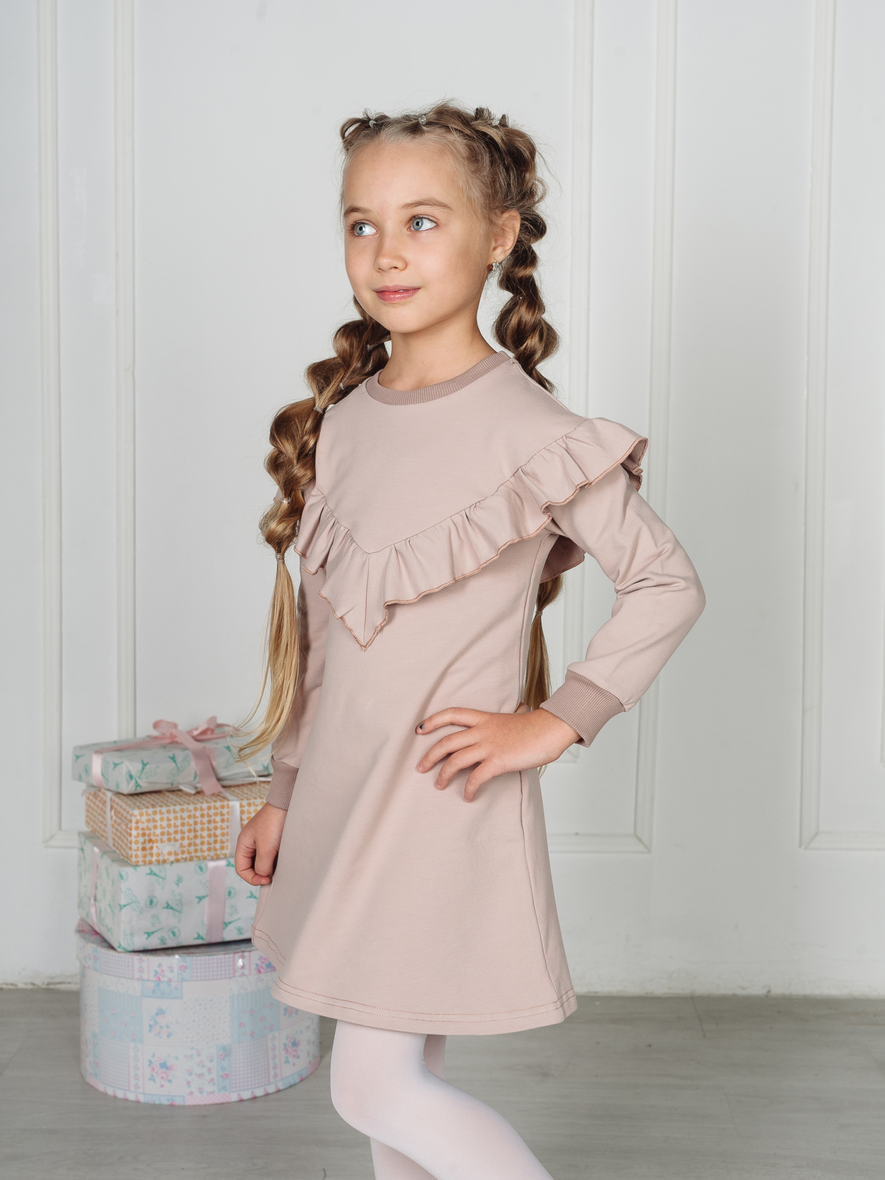 Платье MiloTa ПФ03/бежевый - фото 4