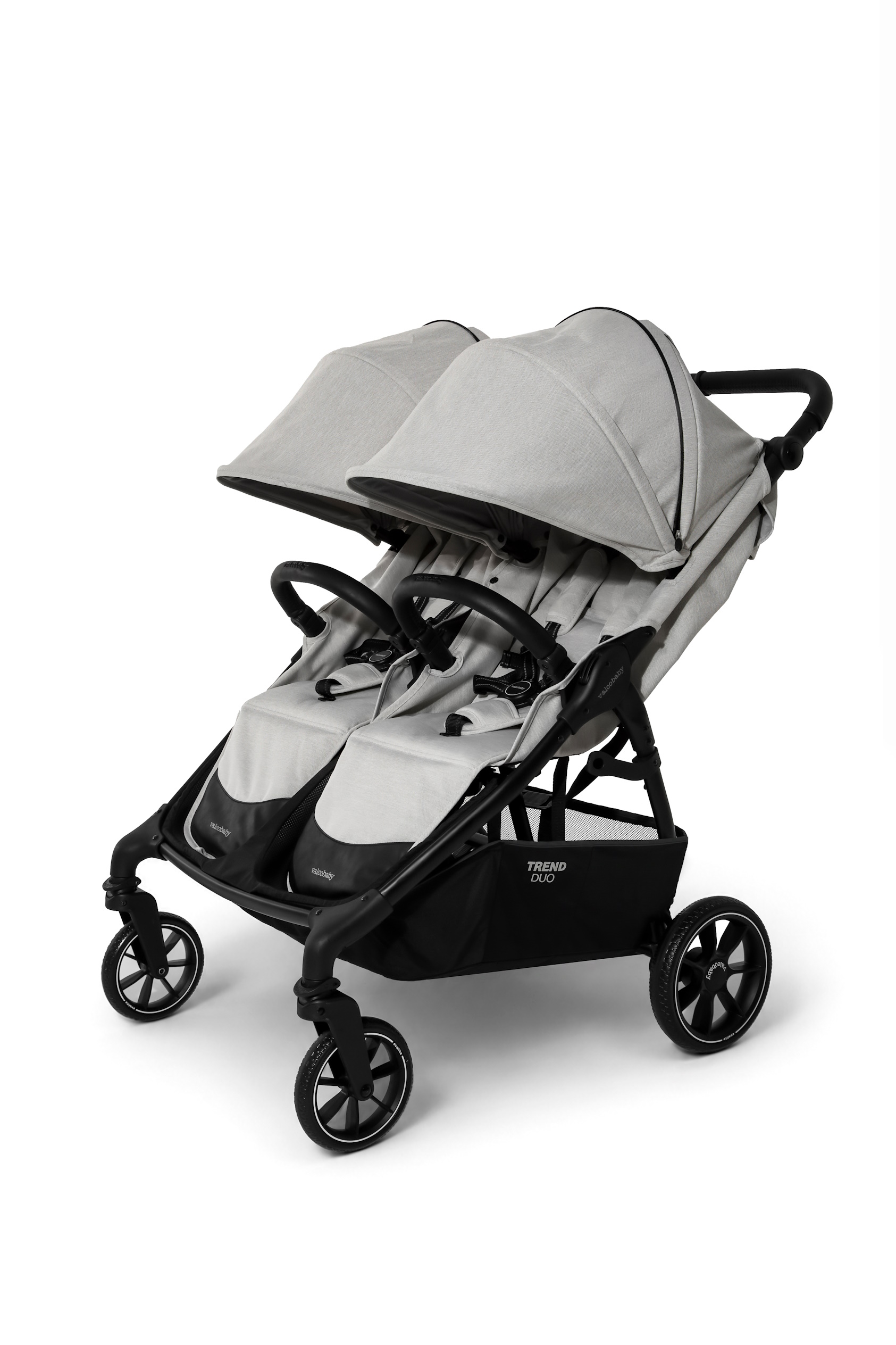 Коляска прогулочная для двойни Valco baby Snap Duo серый - фото 1