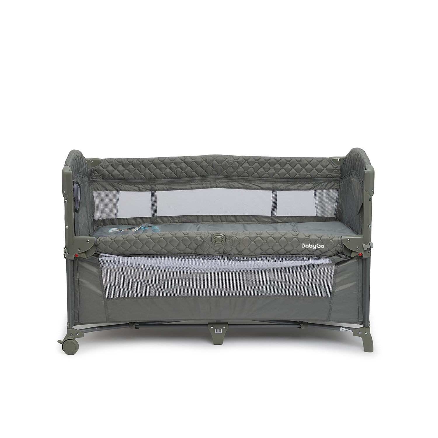 Манеж кровать BabyGo Sleepy New серый UP650S - фото 8