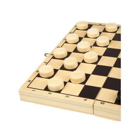 Настольная игра Miland Шашки ,деревянные, с доской .