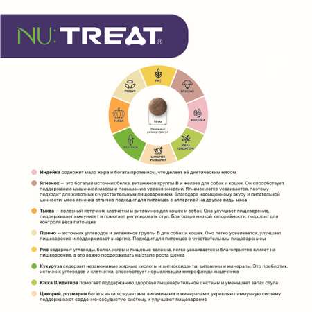 Сухой корм для собак средних пород Nu:Treat Medium breeds Ароматный ягненок 2 кг