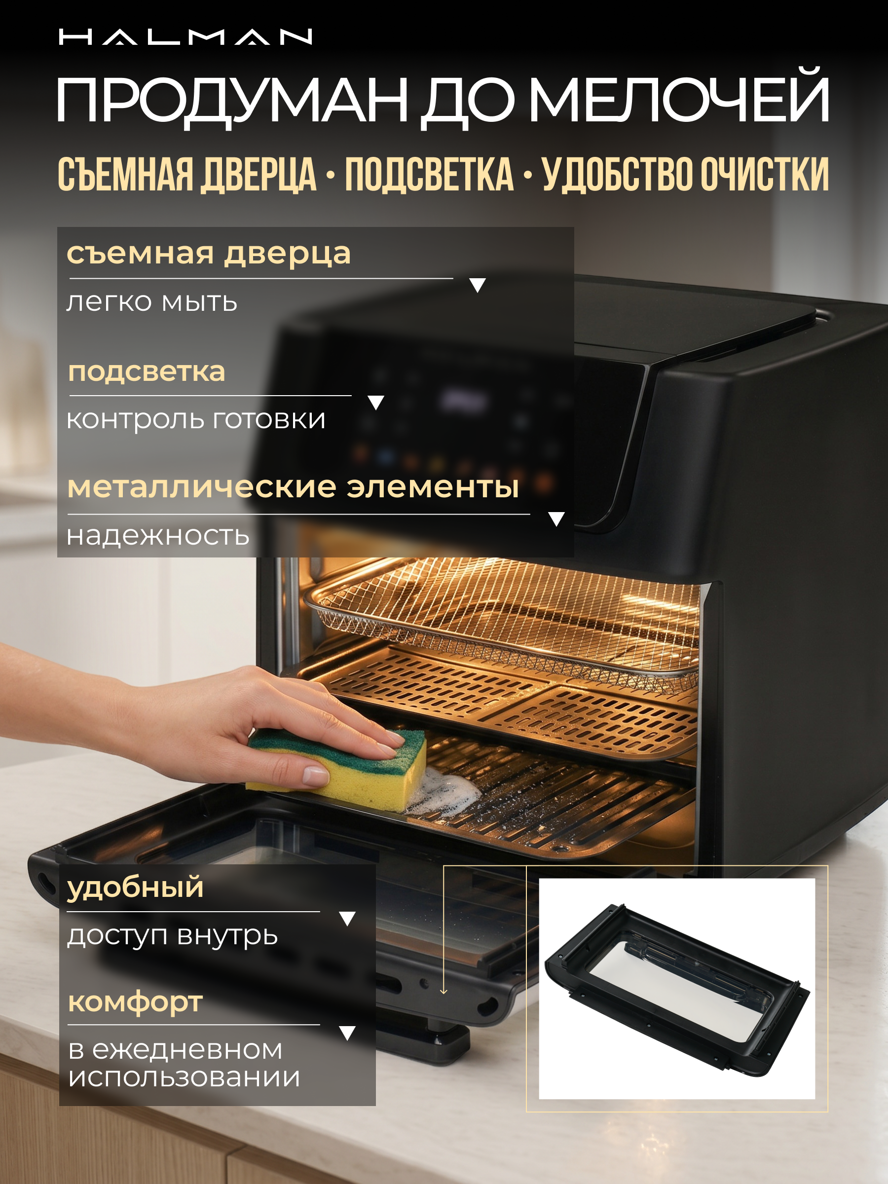 Аэрогриль HALMAN HAF-2000 - фото 9